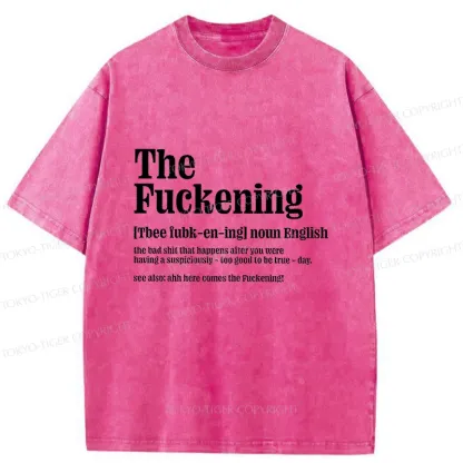 Tokyo-Tiger Funny And Ironic Washed T-Shirt