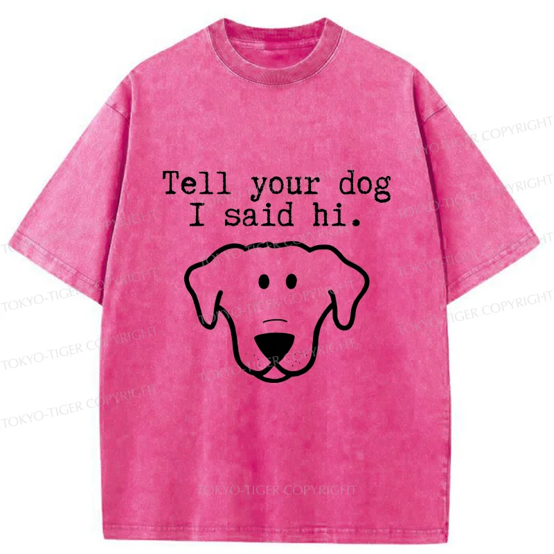 Tokyo-Tiger Friendly Greeting Washed T-Shirt