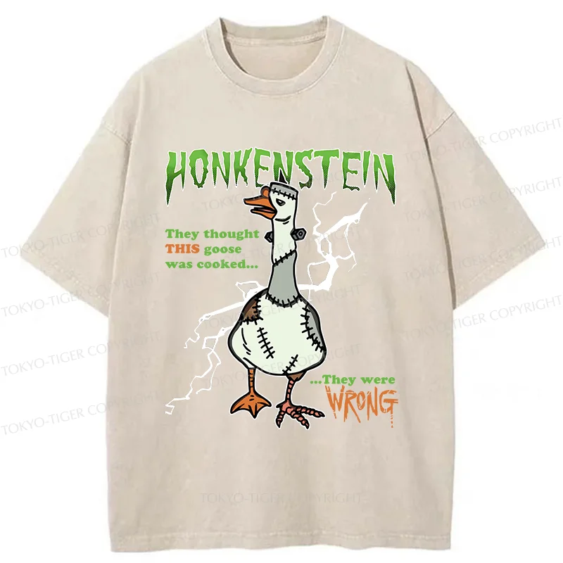Tokyo-Tiger Halloween Goose Washed T-Shirt