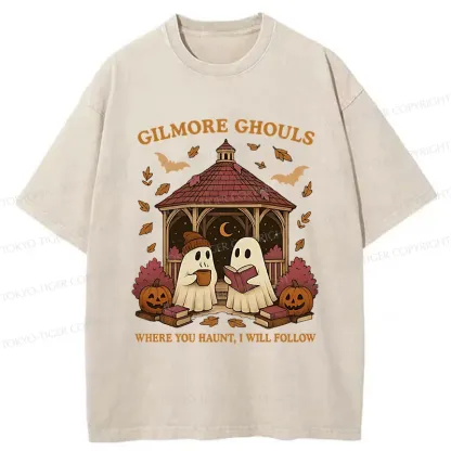 Tokyo-Tiger Halloween Reading Washed T-Shirt
