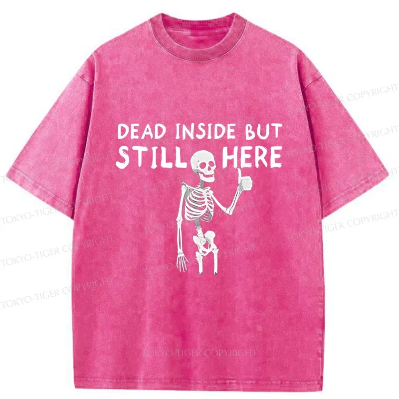 Tokyo-Tiger Dead Inside Washed T-Shirt