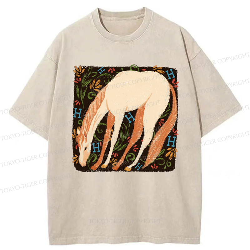 Tokyo-Tiger The Magical Horse Washed T-Shirt