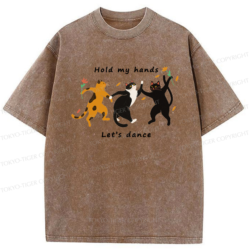 Tokyo-Tiger The Dancing Cats Washed T-Shirt
