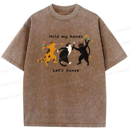 Tokyo-Tiger The Dancing Cats Washed T-Shirt