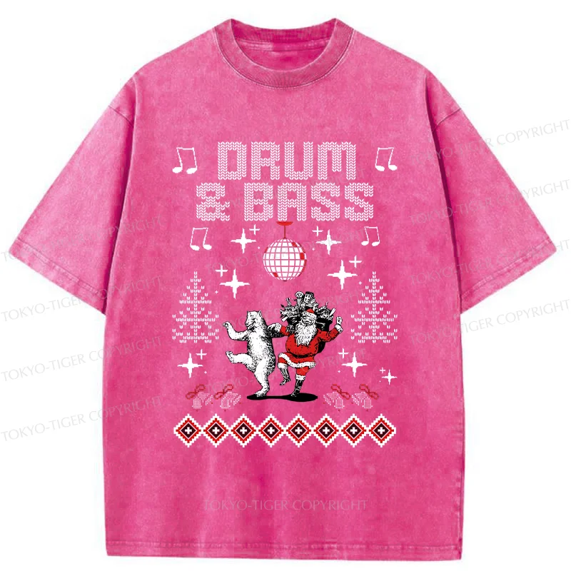 Tokyo-Tiger Christmas DNB Washed T-Shirt
