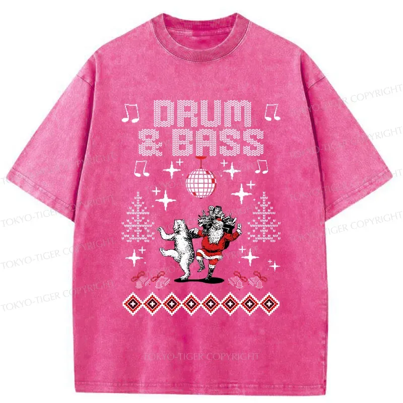 Tokyo-Tiger Christmas DNB Washed T-Shirt