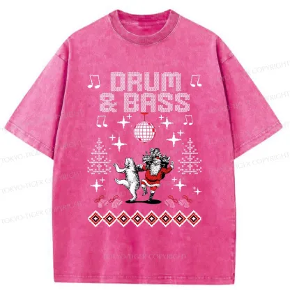 Tokyo-Tiger Christmas DNB Washed T-Shirt