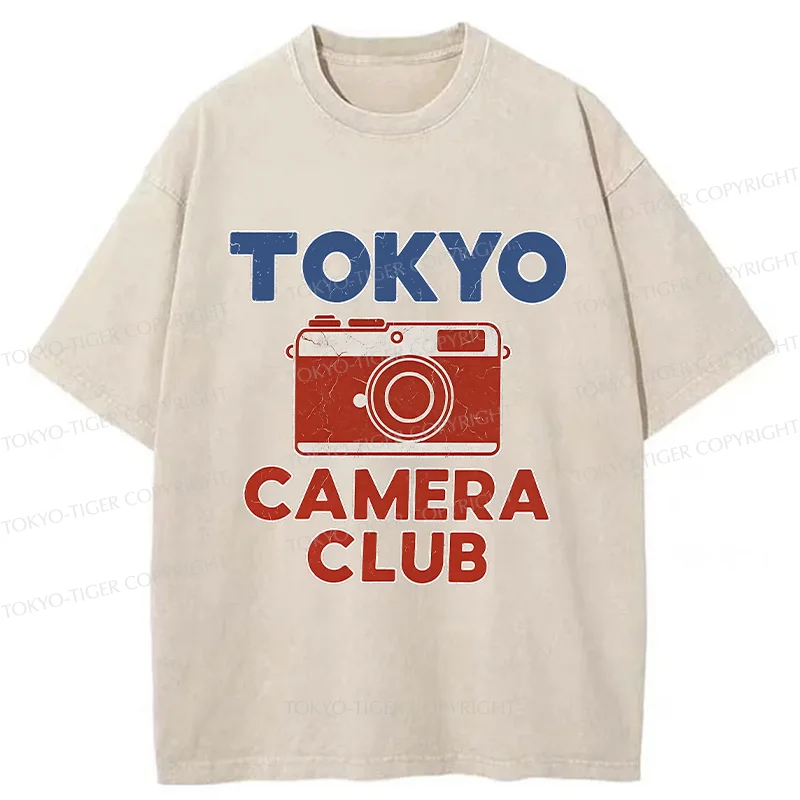 Tokyo-Tiger Tokyo Camera Washed T-Shirt