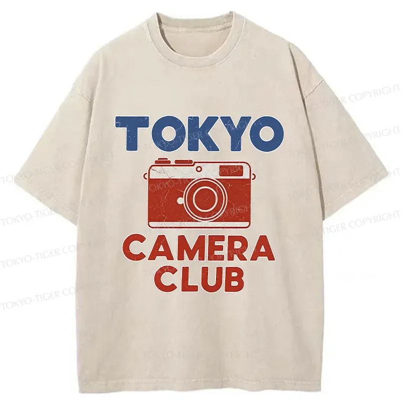 Tokyo-Tiger Tokyo Camera Washed T-Shirt