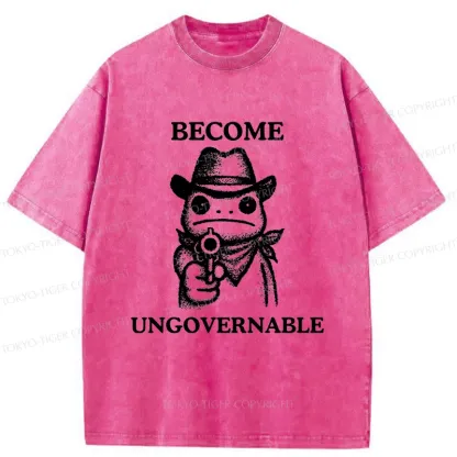 Tokyo-Tiger Frog Is Targeting You Washed T-Shirt