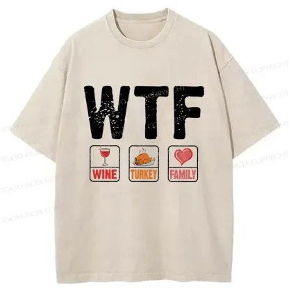 Tokyo-Tiger Thanksgiving Funny Washed T-Shirt