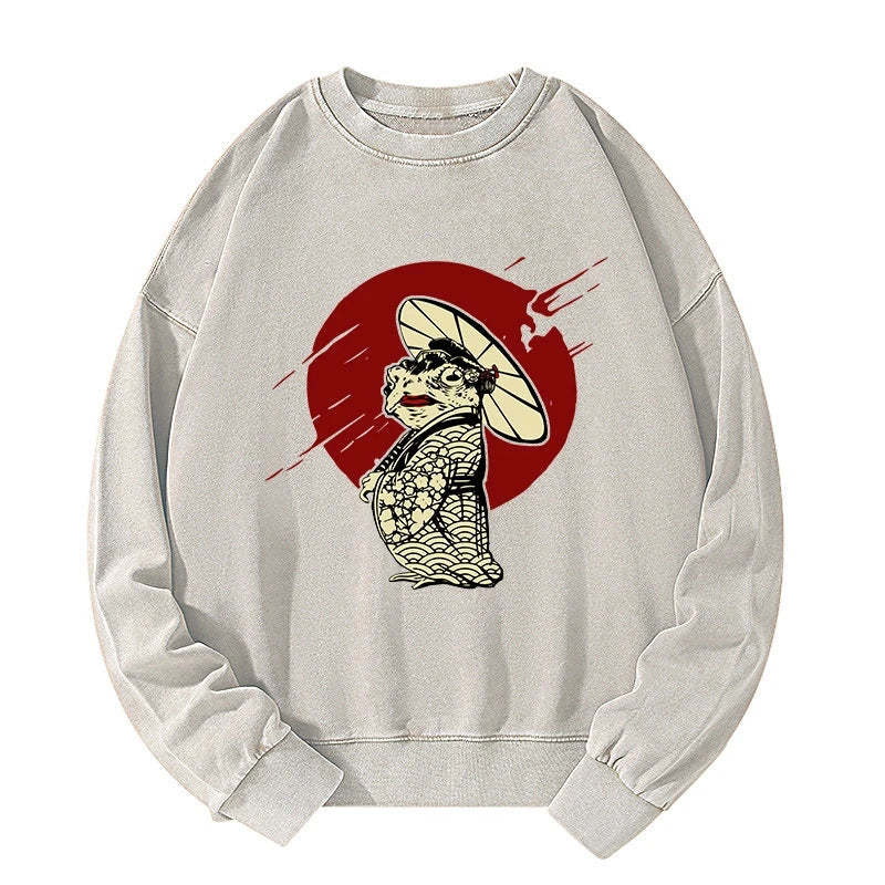 Tokyo-Tiger Frog Monster Washed Sweatshirt