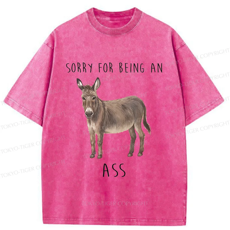 Tokyo-Tiger Funny Donkey Meme Washed T-Shirt