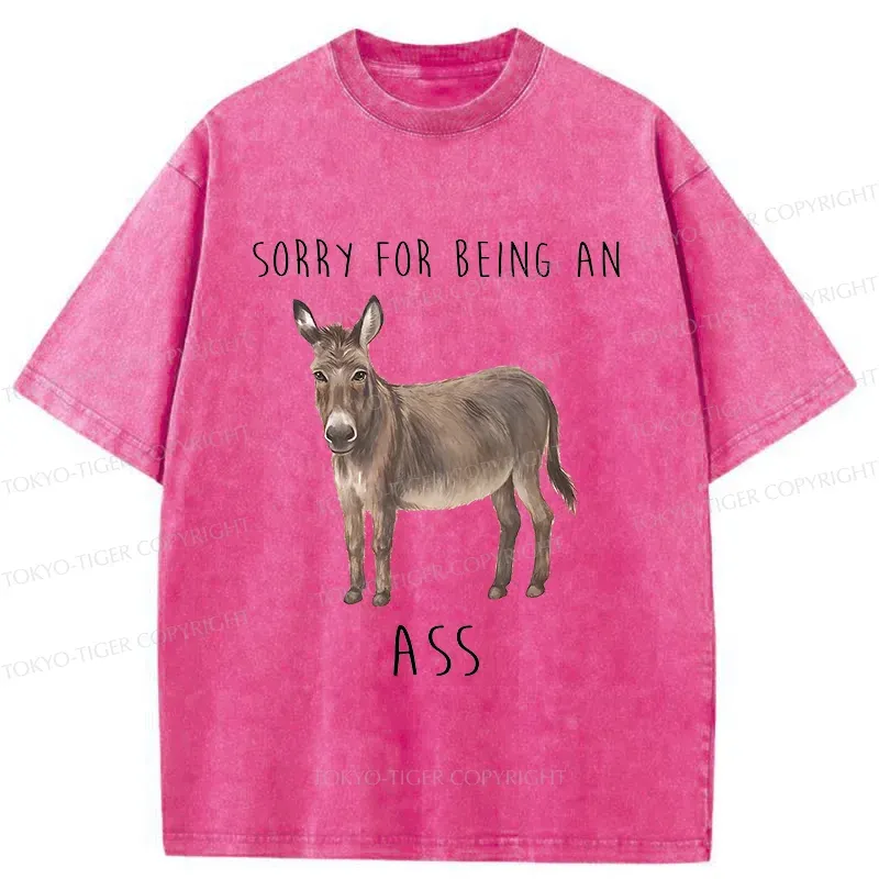 Tokyo-Tiger Funny Donkey Meme Washed T-Shirt