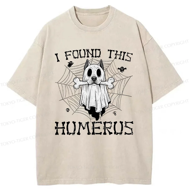 Tokyo-Tiger Halloween Ghost Dog Washed T-Shirt