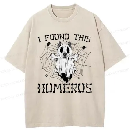Tokyo-Tiger Halloween Ghost Dog Washed T-Shirt