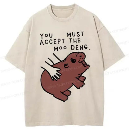 Tokyo-Tiger Give You Moo Deng Washed T-Shirt