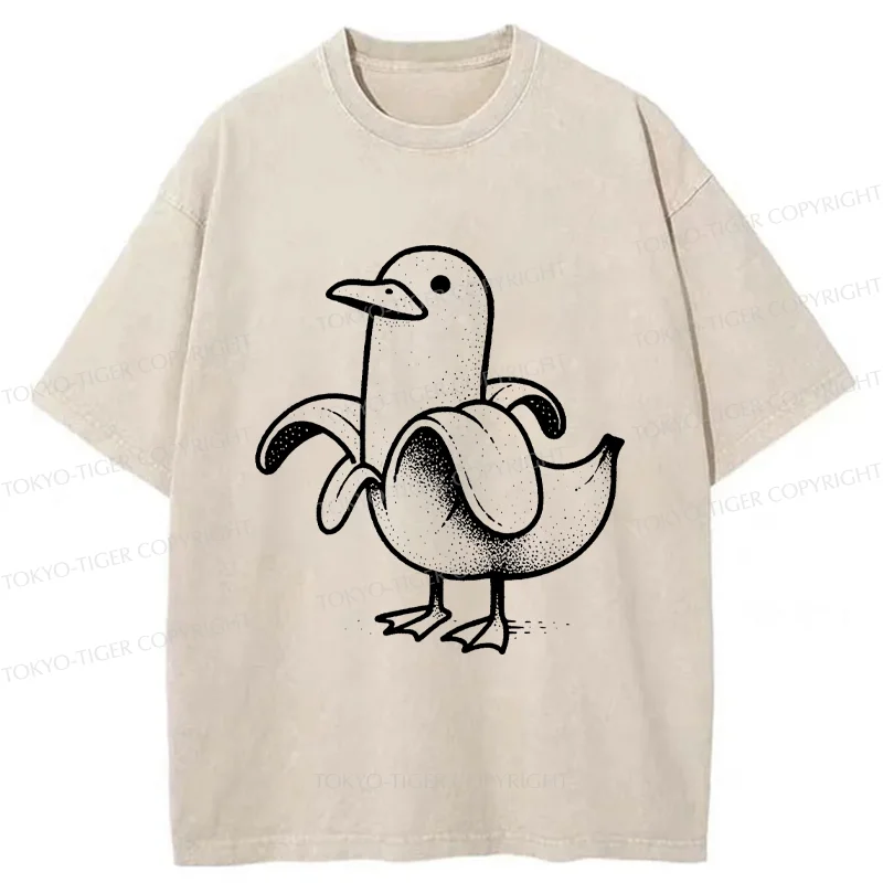 Tokyo-Tiger Banana Duck Washed T-Shirt