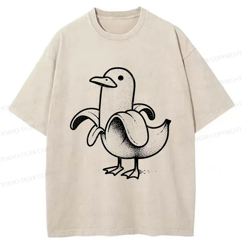 Tokyo-Tiger Banana Duck Washed T-Shirt