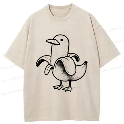 Tokyo-Tiger Banana Duck Washed T-Shirt