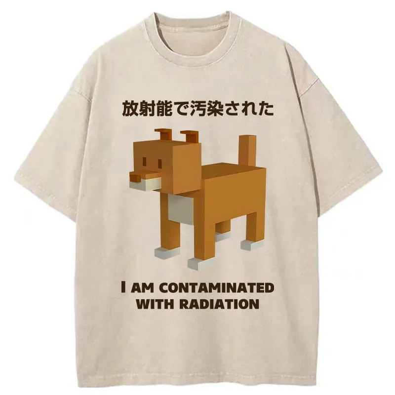 Tokyo-Tiger Dog Contaminated By Radiation Washed T-Shirt