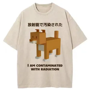 Image of Tokyo-Tiger Dog Contaminated By Radiation Washed T-Shirt