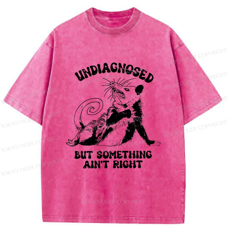 Tokyo-Tiger Undiagnosed Mental Health Opossum Washed T-Shirt