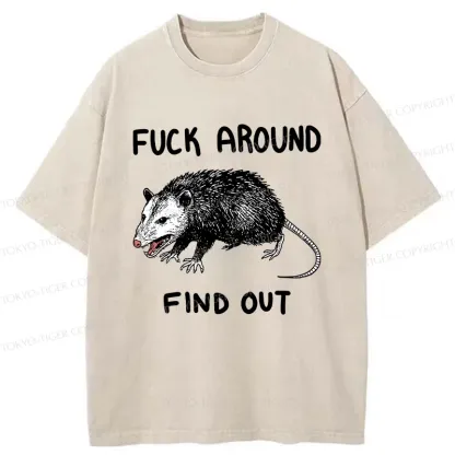 Tokyo-Tiger Vicious Possum Washed T-Shirt