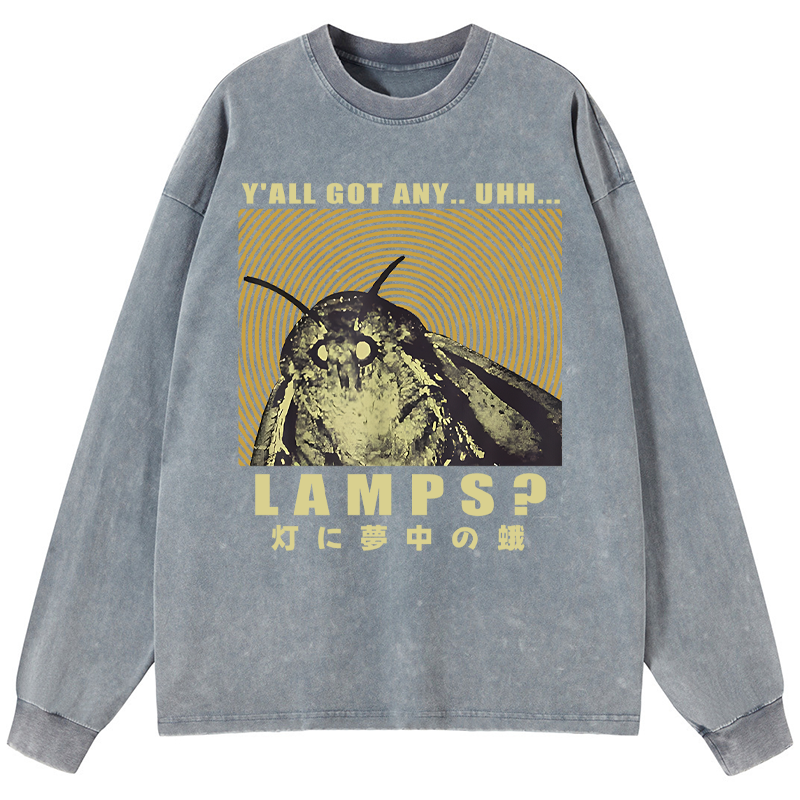Tokyo-Tiger Moth Obsessed With The Light Washed Long Sleeve T-Shirt