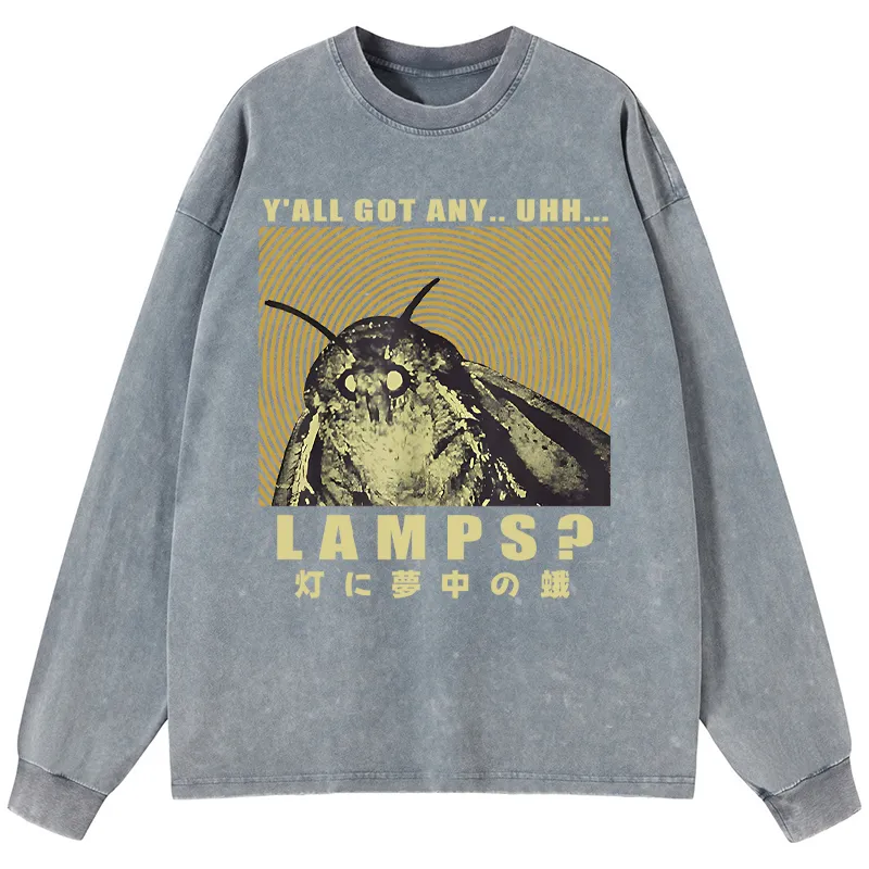 Tokyo-Tiger Moth Obsessed With The Light Washed Long Sleeve T-Shirt