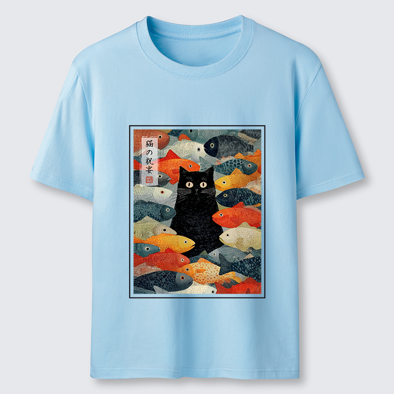 Tokyo-Tiger The Cat's Feast of Fish Classic T-Shirt