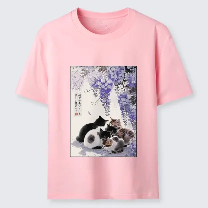 Tokyo-Tiger Cats plotting under the wisteria Classic T-Shirt