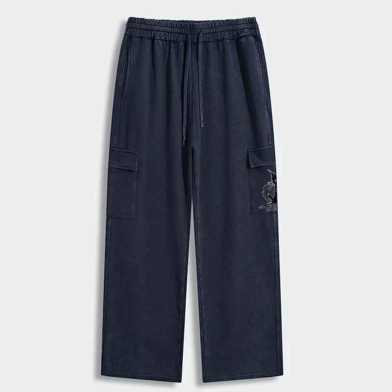 Tokyo-Tiger Cat Gradually Became Strange Washed Utility Sweatpants