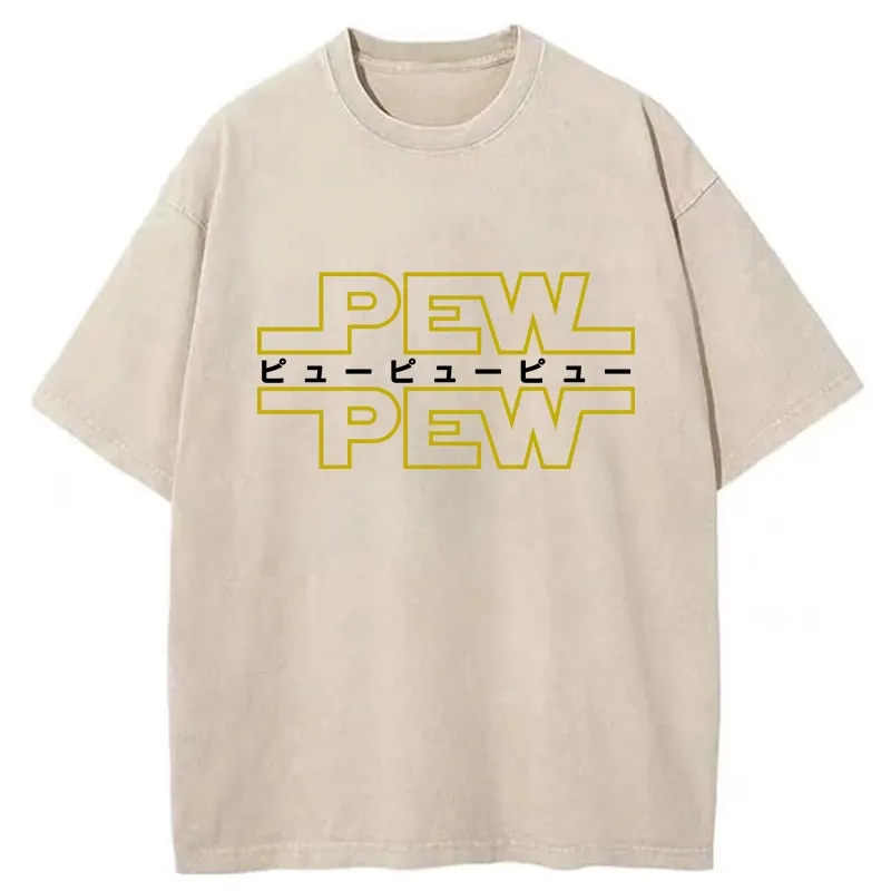 Tokyo-Tiger Pew Pew Japanese Washed T-Shirt