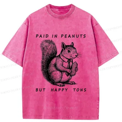 Tokyo-Tiger Working Squirrel Washed T-Shirt