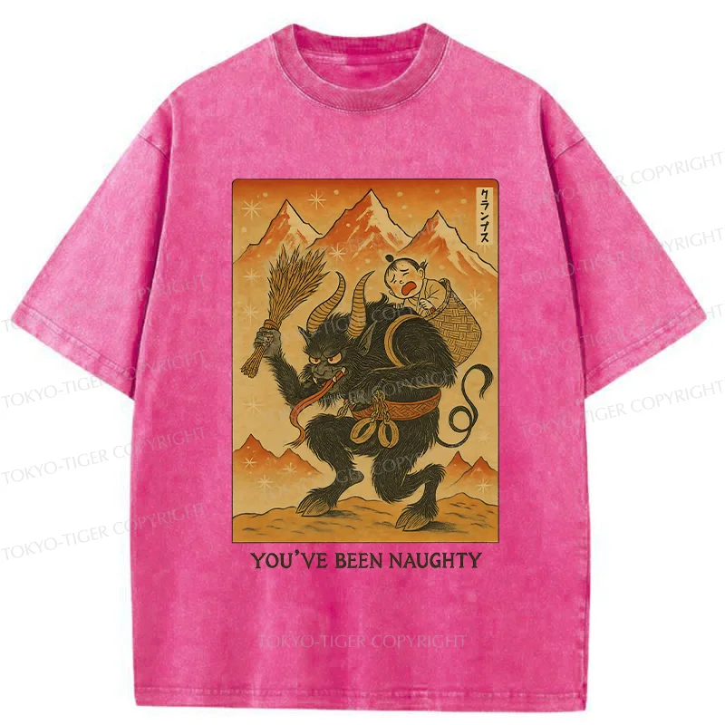 Tokyo-Tiger Krampus Japanese Washed T-Shirt