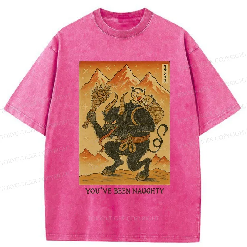 Tokyo-Tiger Krampus Japanese Washed T-Shirt