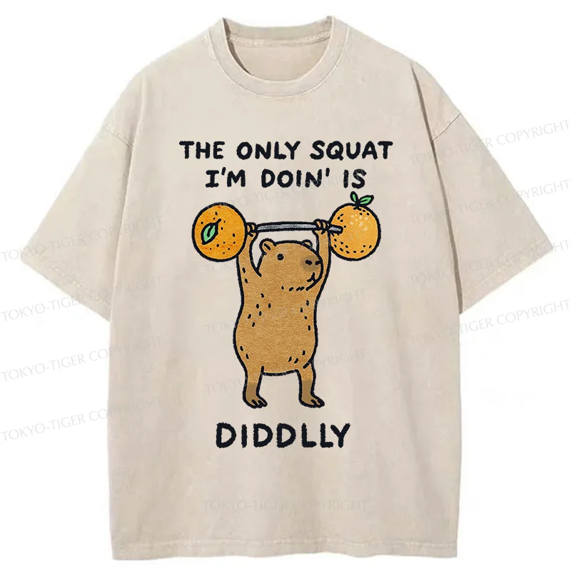 Tokyo-Tiger Diddly Capybara Washed T-Shirt