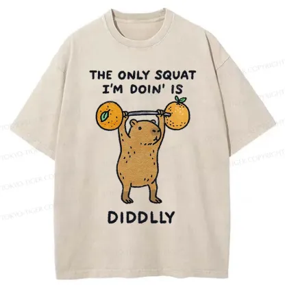 Tokyo-Tiger Diddly Capybara Washed T-Shirt