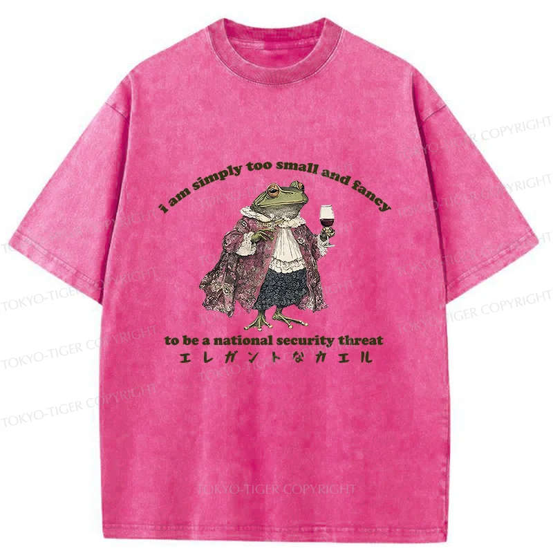 Tokyo-Tiger Elegant Frog Washed T-Shirt