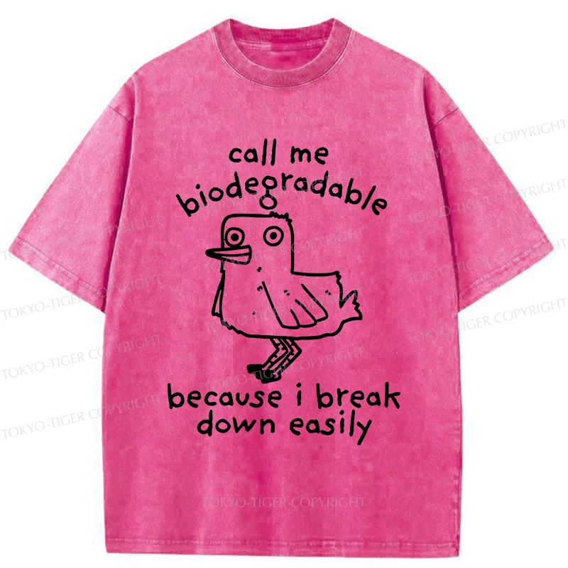 Tokyo-Tiger Emotionally Broken Duck Washed T-Shirt