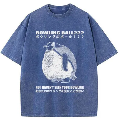 Tokyo-Tiger Where's My Bowling Ball Washed T-Shirt