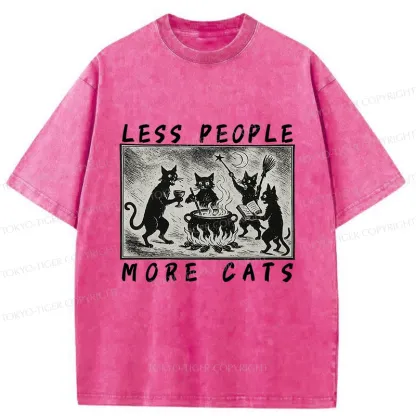 Tokyo-Tiger Cat Sacrifice Ceremony Washed T-Shirt