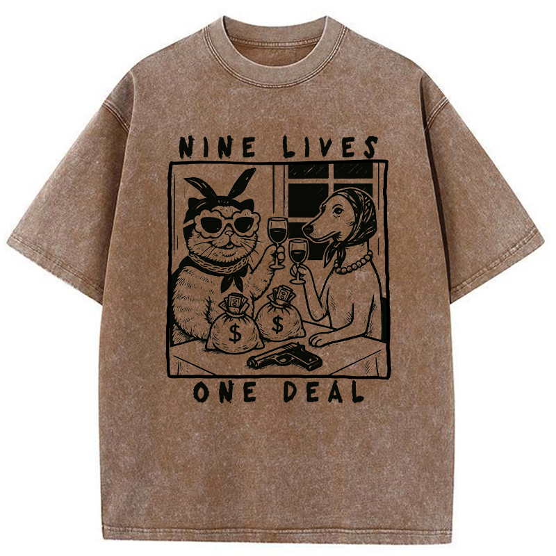 Tokyo-Tiger Partners In Paw-crime Washed T-Shirt