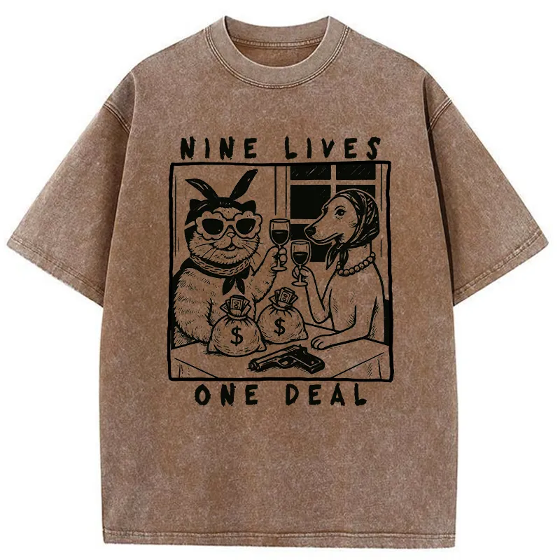 Tokyo-Tiger Partners In Paw-crime Washed T-Shirt