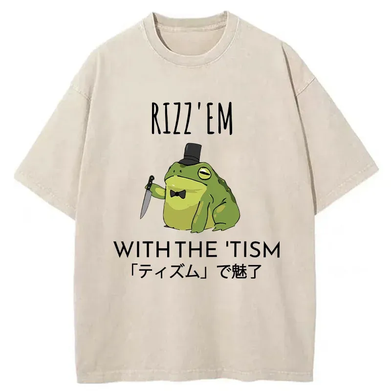 Tokyo-Tiger Gentleman Frog Killer Washed T-Shirt