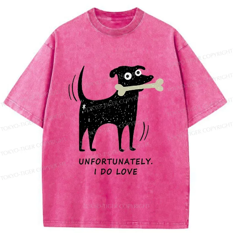 Tokyo-Tiger Cute Puppy Funny Washed T-Shirt