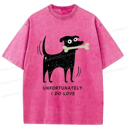 Tokyo-Tiger Cute Puppy Funny Washed T-Shirt