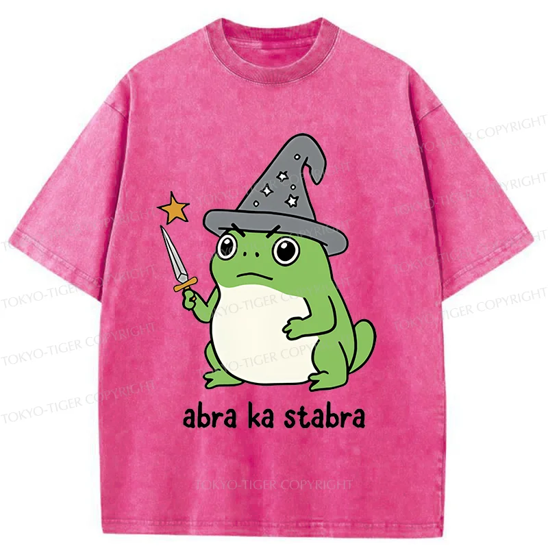 Tokyo-Tiger Frog Magician Washed T-Shirt