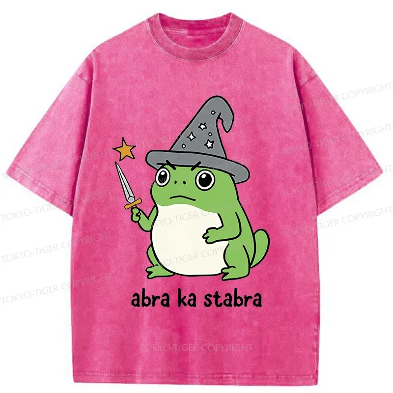 Tokyo-Tiger Frog Magician Washed T-Shirt